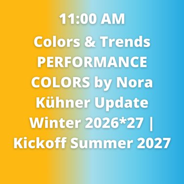2 - Colors & Trends PERFORMANCE COLORS by Nora Kühner Update Winter 2026_27 _ Kickoff Summer 2027